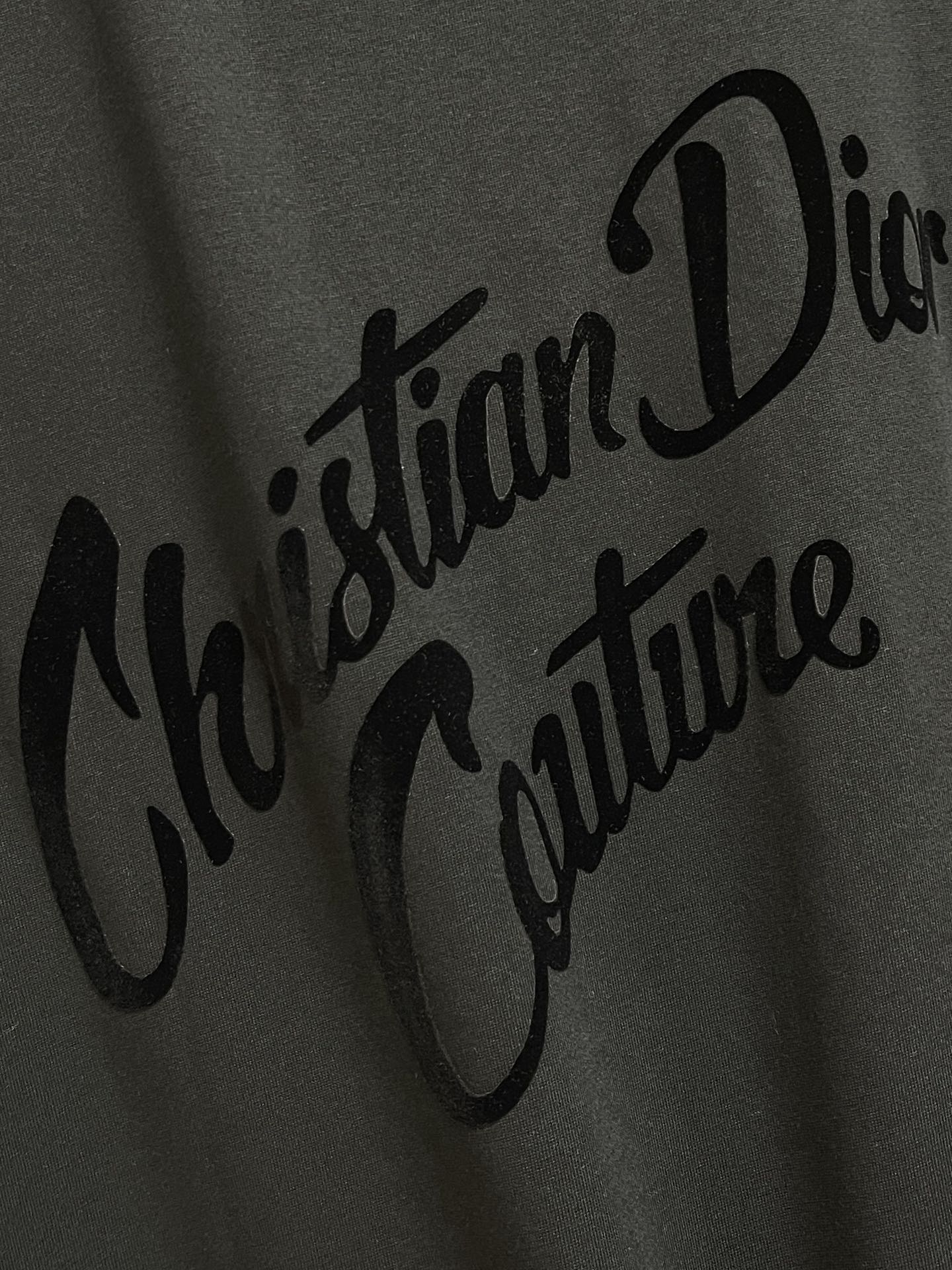 カジュアル コットンジャージーTシャツ クリスチャン・ディオール 半袖Tシャツ コピー ブラック-3