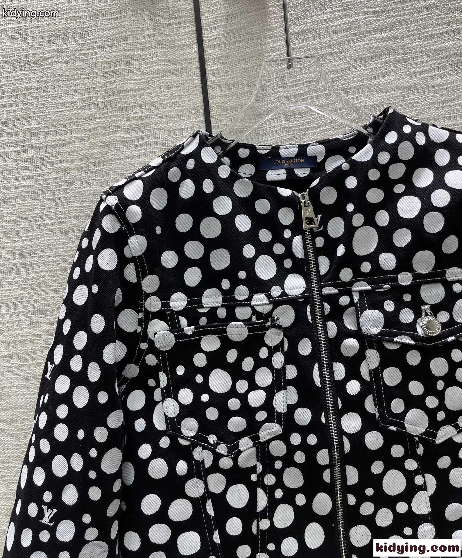 23SS LV X YK ドット ジップアップジャケット ルイヴィトン ジャケット コピー 人気-2