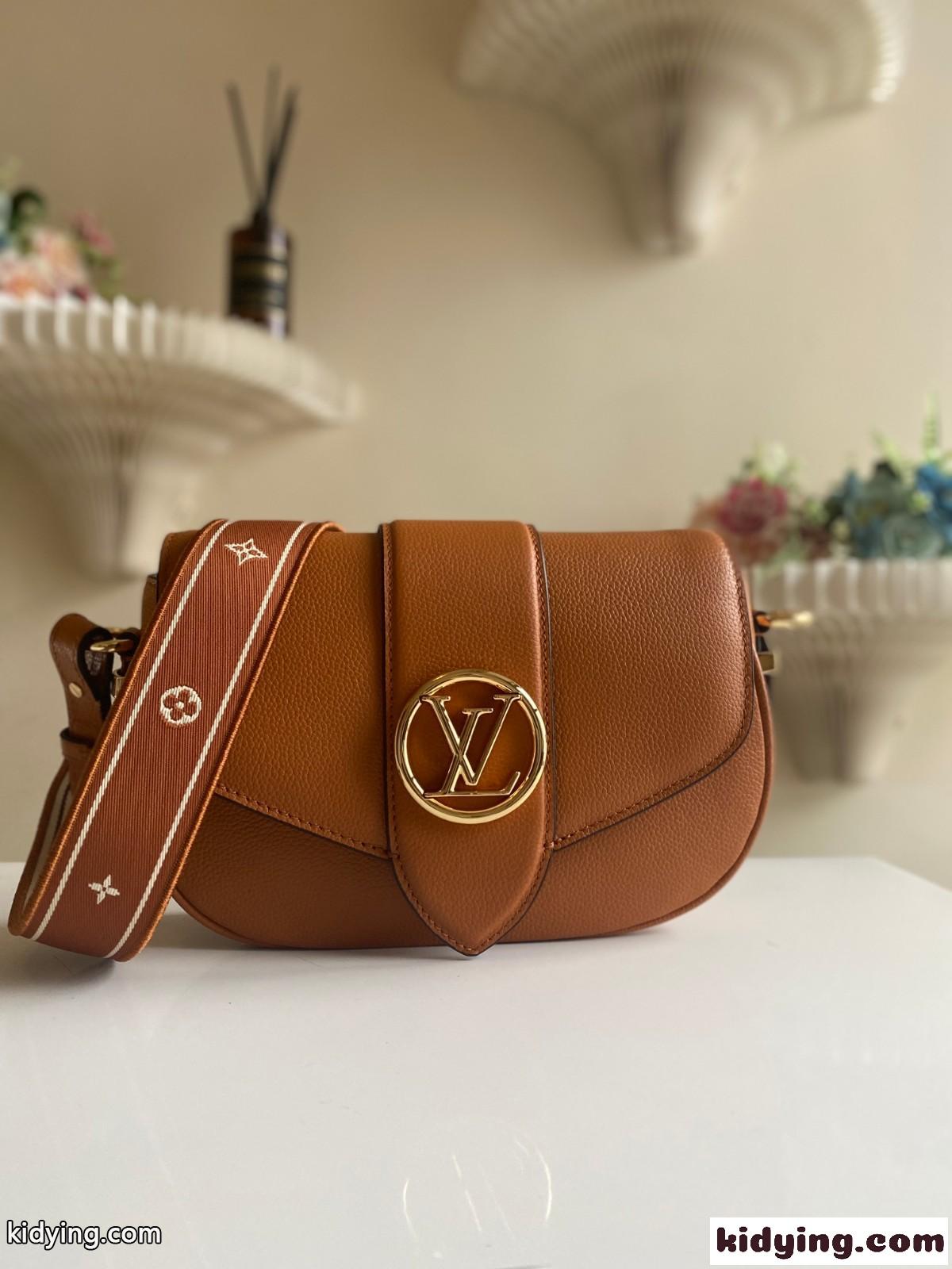 M58967 LV ポンヌフ・ソフト MM ルイ・ヴィトン バッグ コピー ショルダーバッグ ブラウン-0