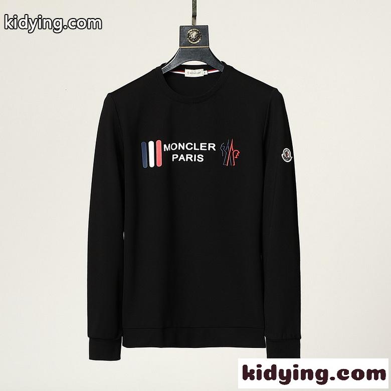 シンプル オシャレ 人気 合わせやすい 着回し クルーネック モンクレール 長袖tシャツ コピー カジュアル 定番-1