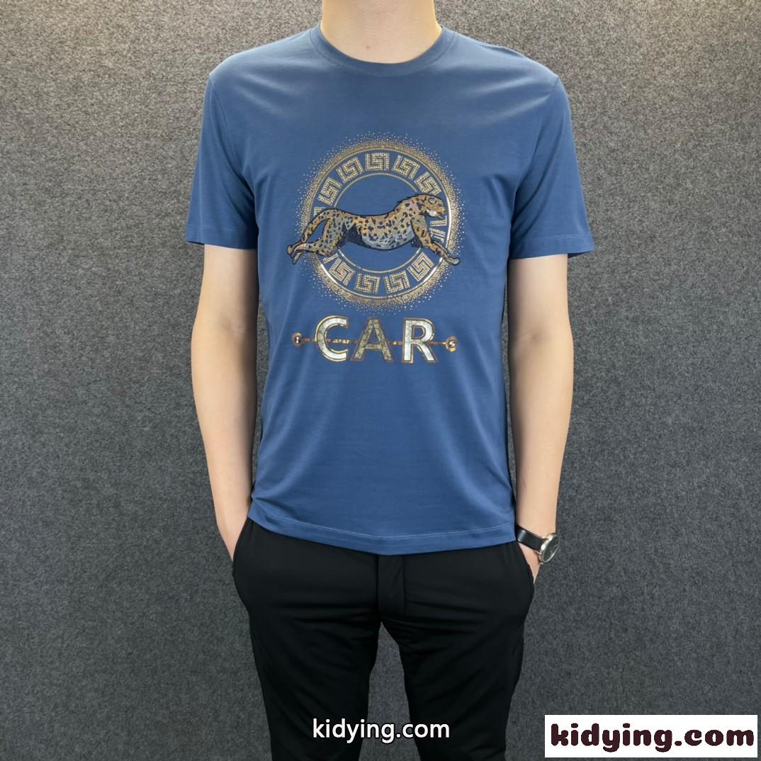 おしゃれ かっこいい メンズ 春夏 トップス ヴェルサーチェ 半袖Tシャツ コピー 定番 クルーネック-3