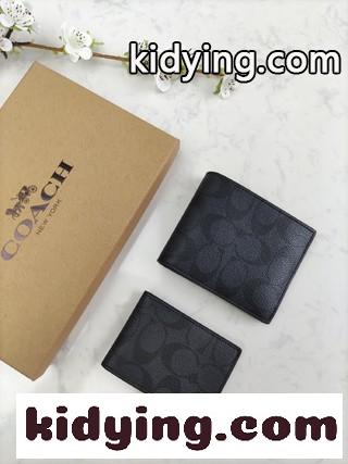 coach コーチの新型ファッションショートの3点セットで出荷され 細部の処理が非常に正確です コーチバッグ 財布 コピー-2