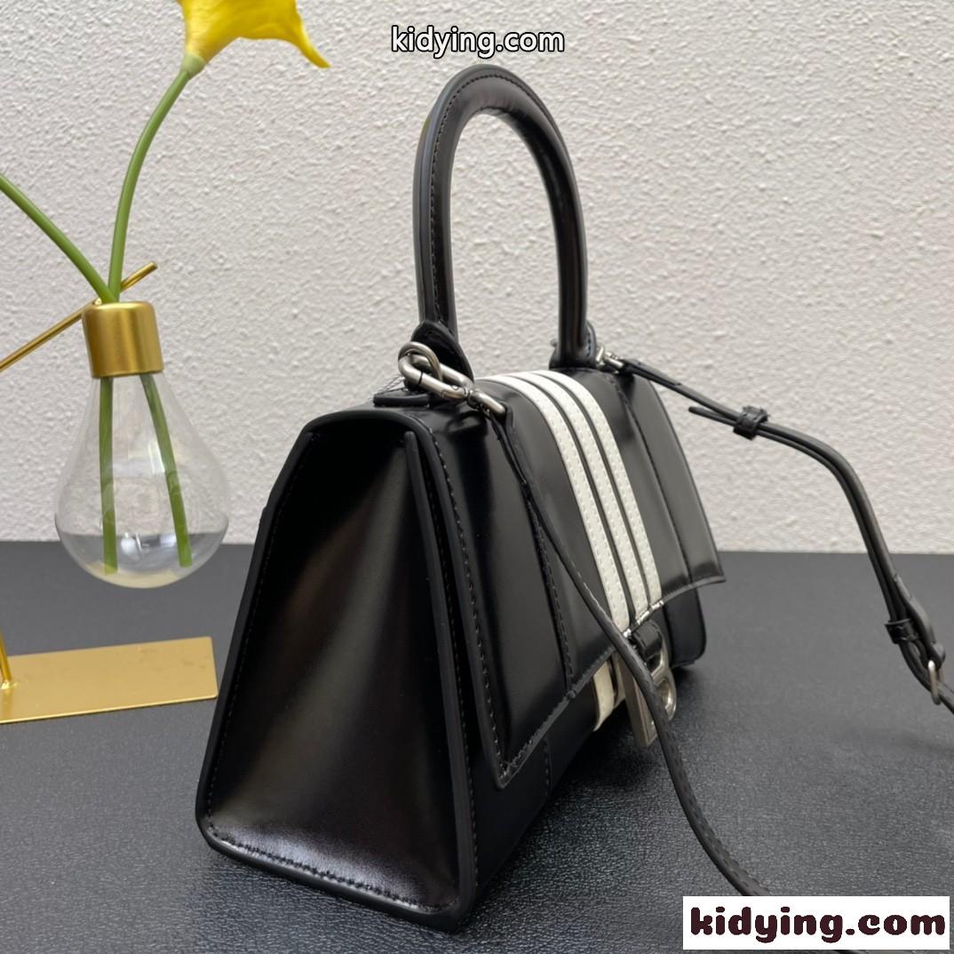 BALENCIAGA x ADIDAS 人気 HOURGLASS ハンドバッグ バレンシアガ バック コピー ブラック-4