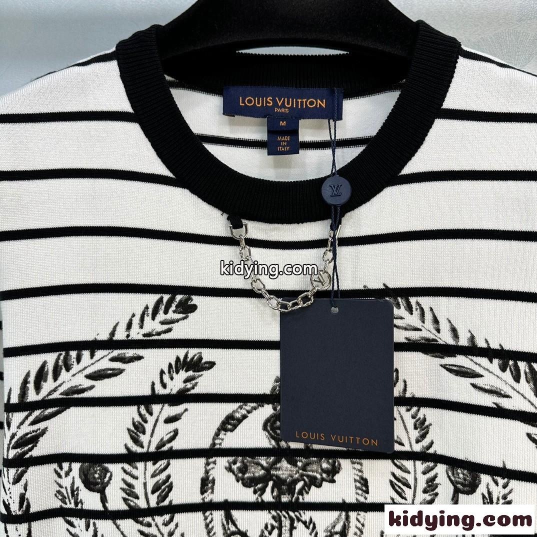 ストライプアンカークロップトップ ルイ・ヴィトン Tシャツ 偽物 カジュアル-2
