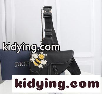 Diorディオール ディオール バッグ 黒コピー メンズSADDLEメンズショルダーバッグ バストバッグ 黒の牛皮革-1