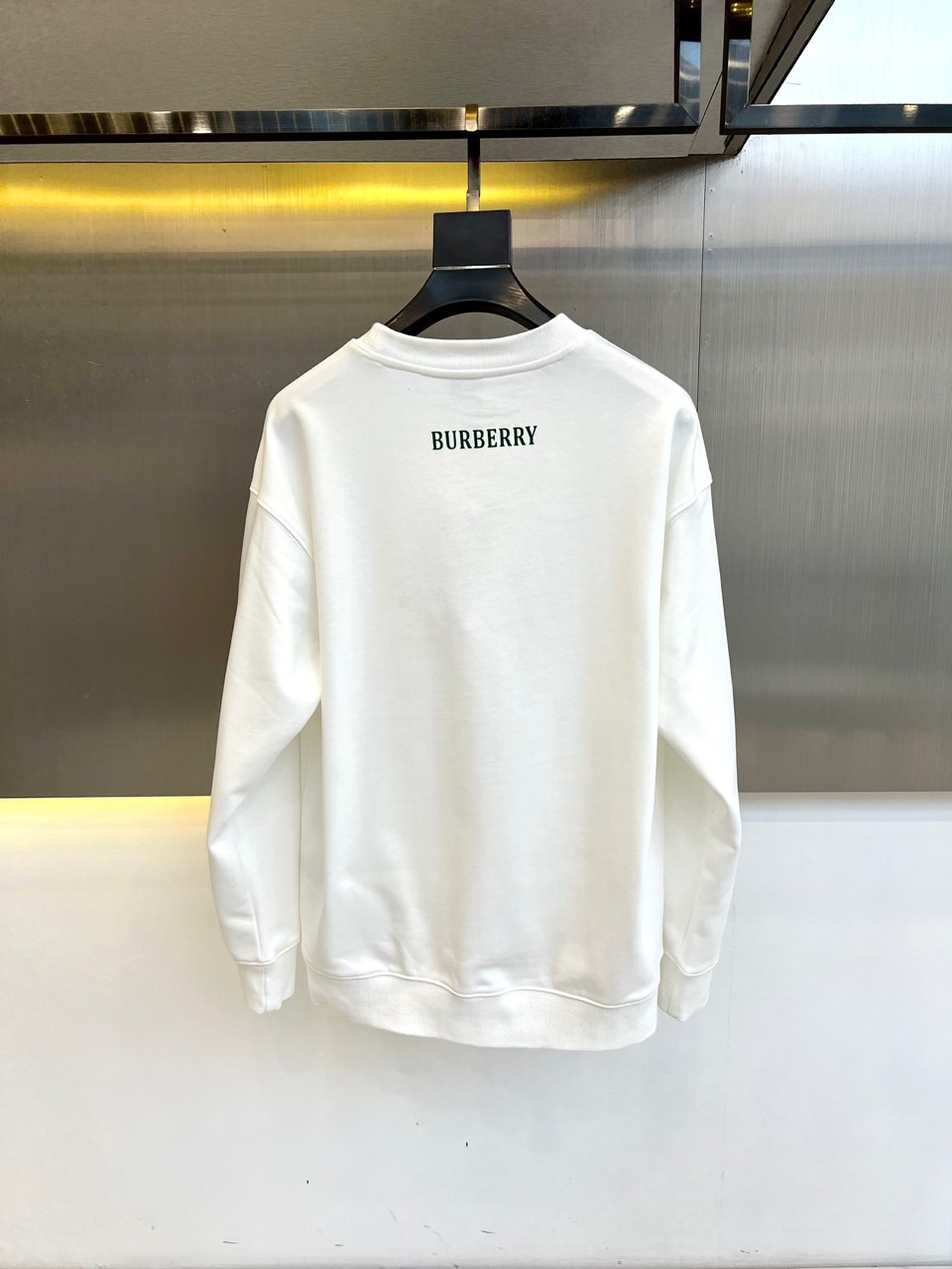カジュアル プリント コットン スウェットシャツ バーバリー Tシャツ コピー ホワイト-4