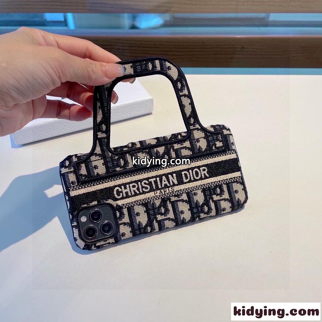 おしゃれ 高級感 刺繍 クリスチャン・ディオール アイフォンケース コピー ス マホケース 携帯ケース 手提げ-0