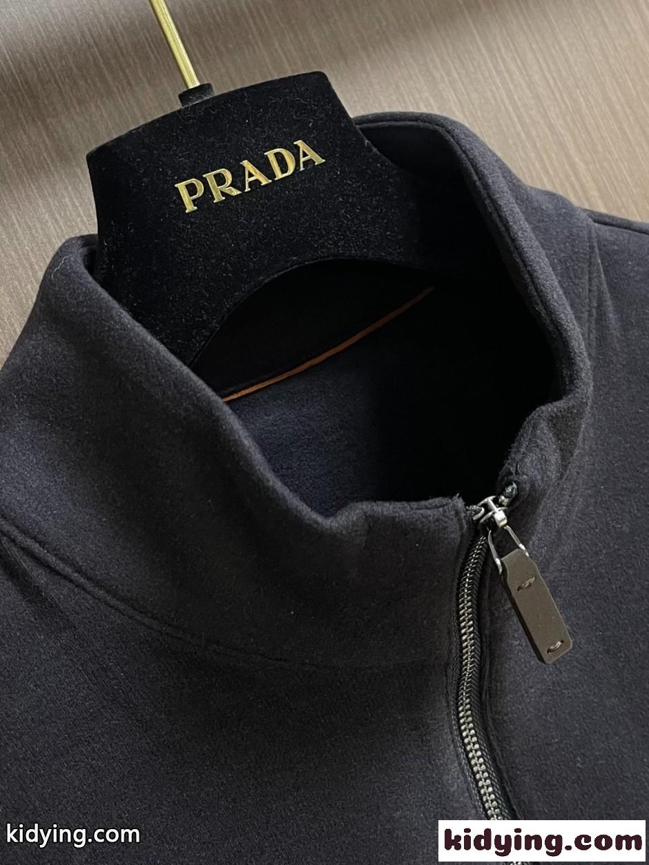 大人 洗練された ハーフジップトップス エルメネジルド・ゼニア Tシャツ 偽物 ブラック-2
