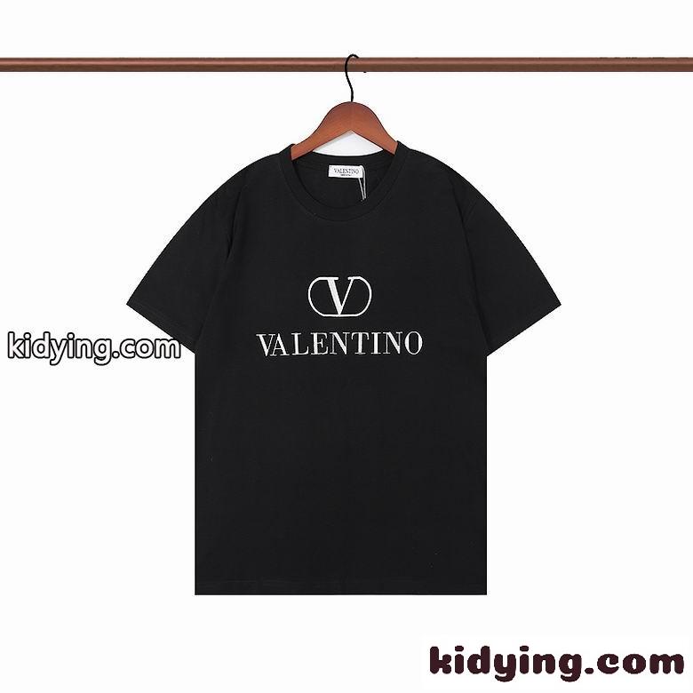 ベーシック ヴァレンティノ Tシャツ コピー クルーネック 半袖 春夏 ロゴ おしゃれ トップス 3色あり 定番-1