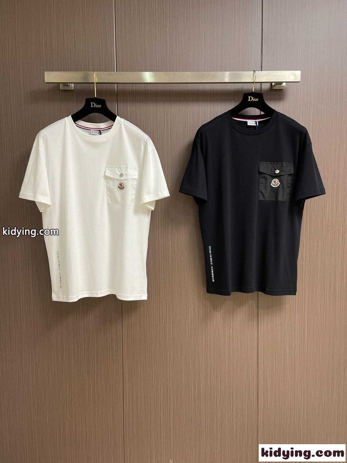 カジュアル ポケット付き 半袖Tシャツ モンクレール Tシャツ スーパーコピー クルーネック-1