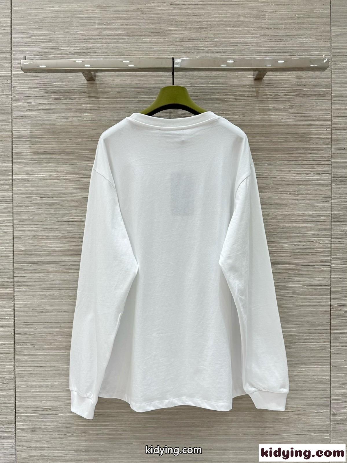 インターロッキングG コットン 長袖Tシャツ グッチ Tシャツ コピー 合わせやすい-5