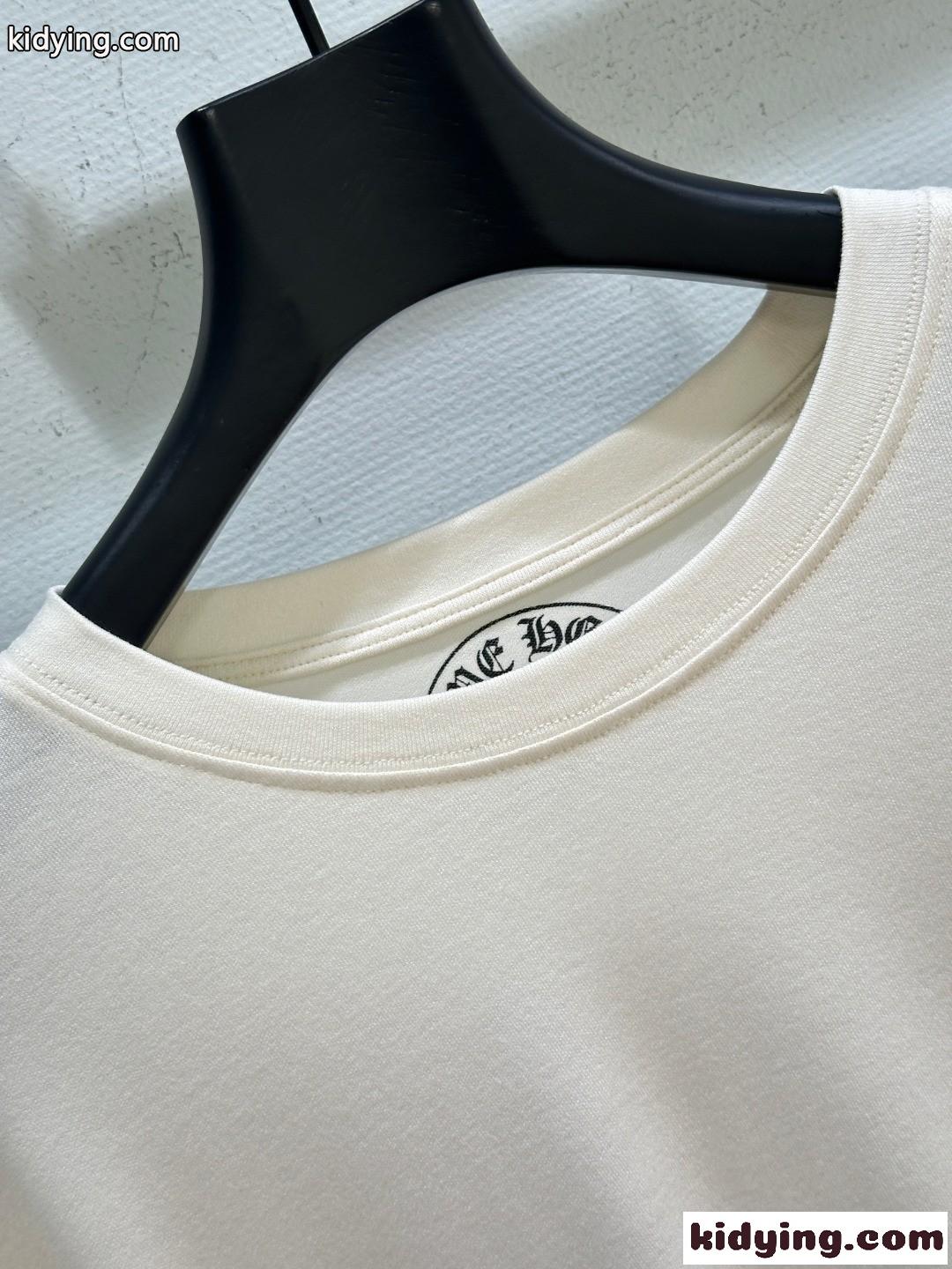 バックプリント 長袖Tシャツ クロムハーツ Tシャツ 偽物 コットン-1