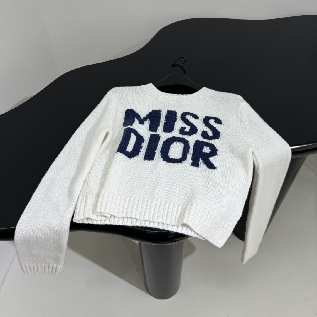 クリスチャン・ディオール セーター コピー Miss Dior クルーネックニット-2