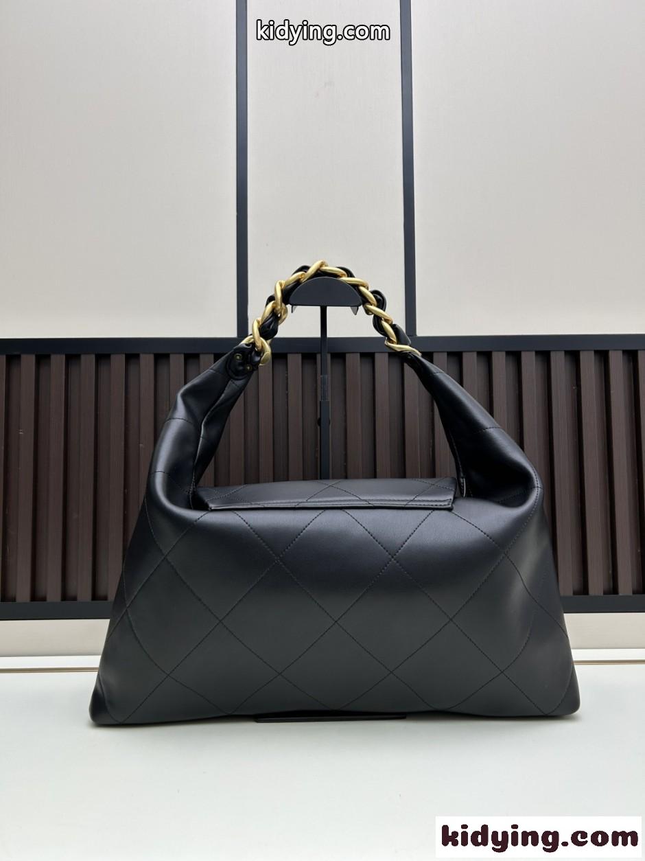 CHANEL◆25K マキシホーボーバッグ シャネル バッグ コピー ブラック-1