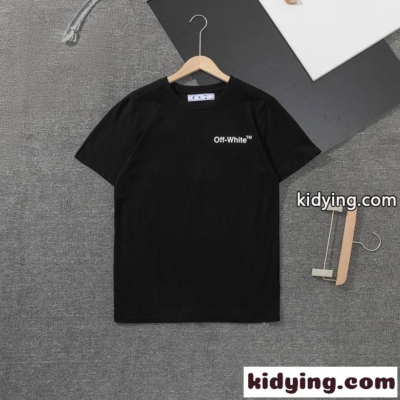 個性的 プリント クルーネック 人気 定番 おしゃれ オフホワイト tシャツ コピー 半袖 トップス ホワイト ブラック-1