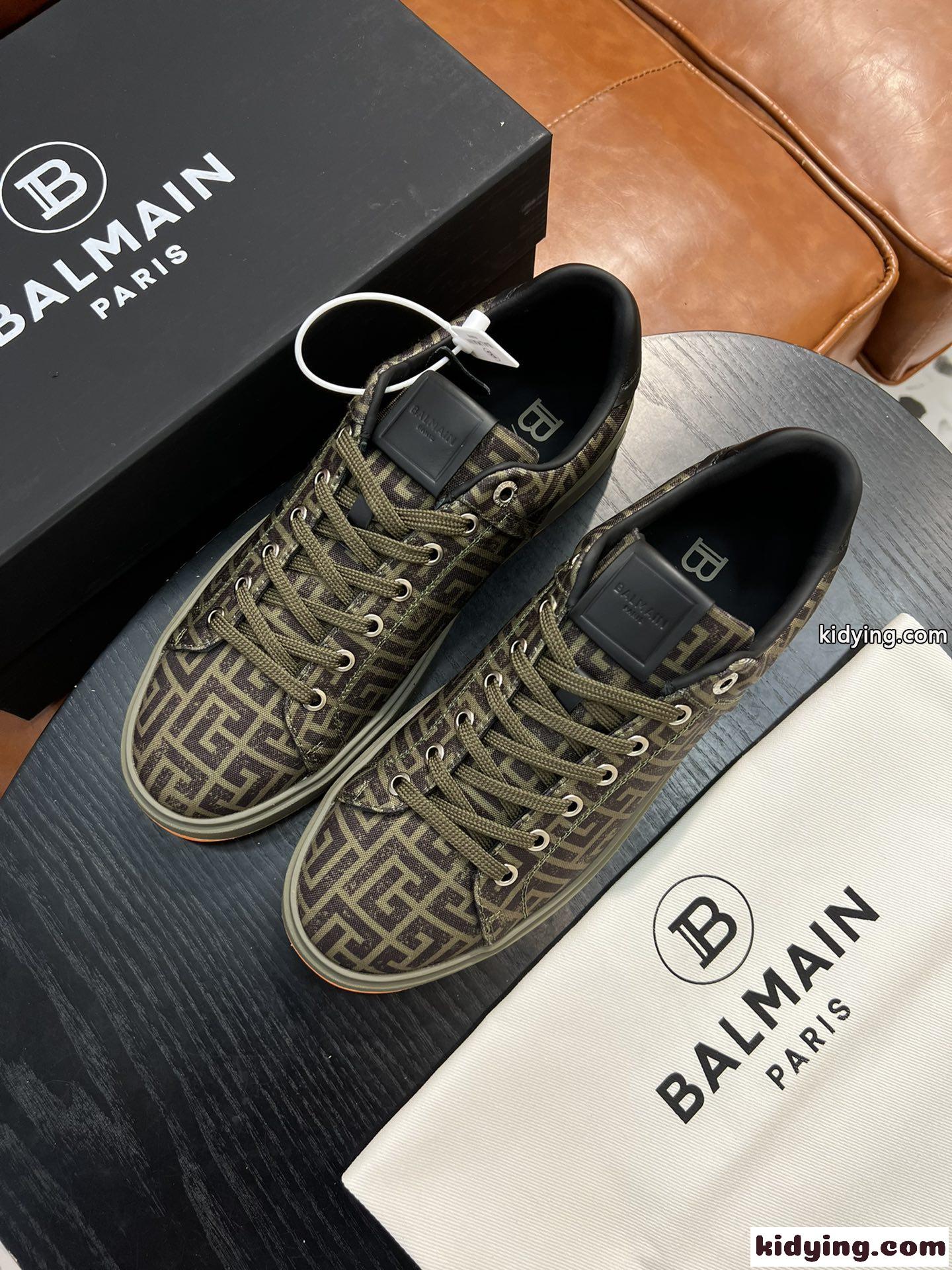 B-Court モノグラム スニーカー バルマン スニーカー コピー メンズ-2