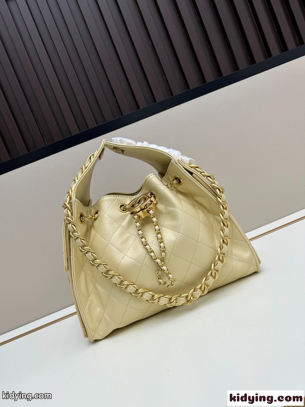 CHANEL25 ホーボーバッグ スモール シャネル バッグ コピー イエロー-0