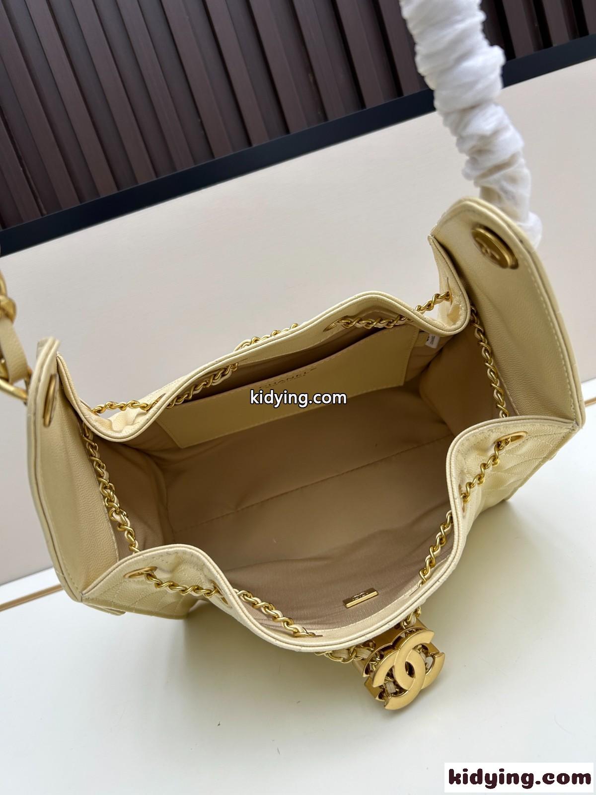 CHANEL25 ホーボーバッグ スモール シャネル バッグ コピー イエロー-4