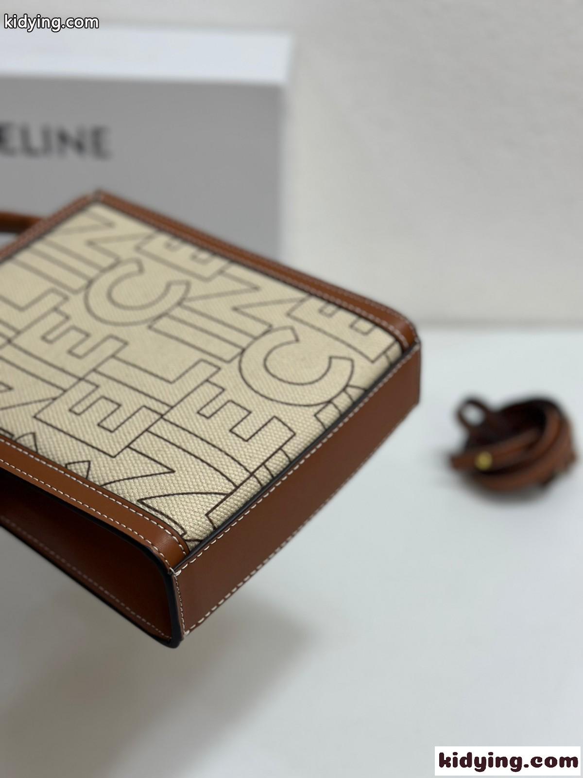 CELINE ミニ バーティカル カバ トートバッグ セリーヌ バッグ コピー プリント-1