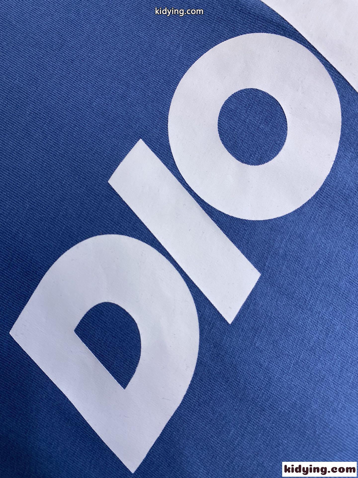 カジュアル クリスチャン・ディオール 半袖Tシャツ コピー ロゴ入り クルーネック-3