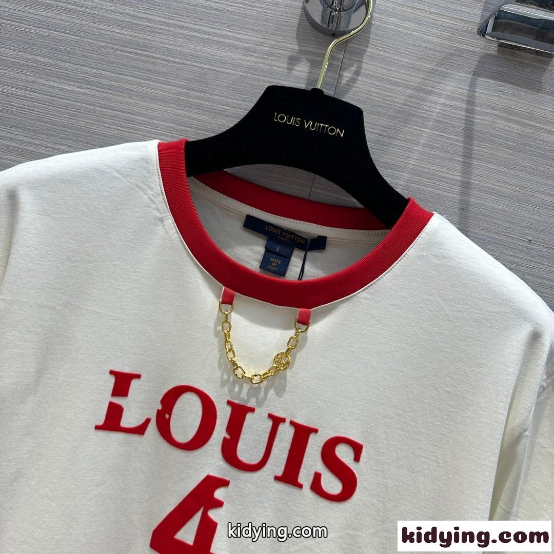 新作！Louis 4 Vuitton 半袖Tシャツ ルイ・ヴィトン Tシャツ コピー コットン-0