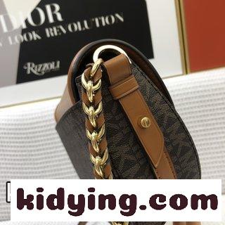 MK Jet Set Charm中号皮質斜めがけバッグは,マイケルコース バッグ 安いコピー サドルバッグの形,色合わせのデザインを採用します-2