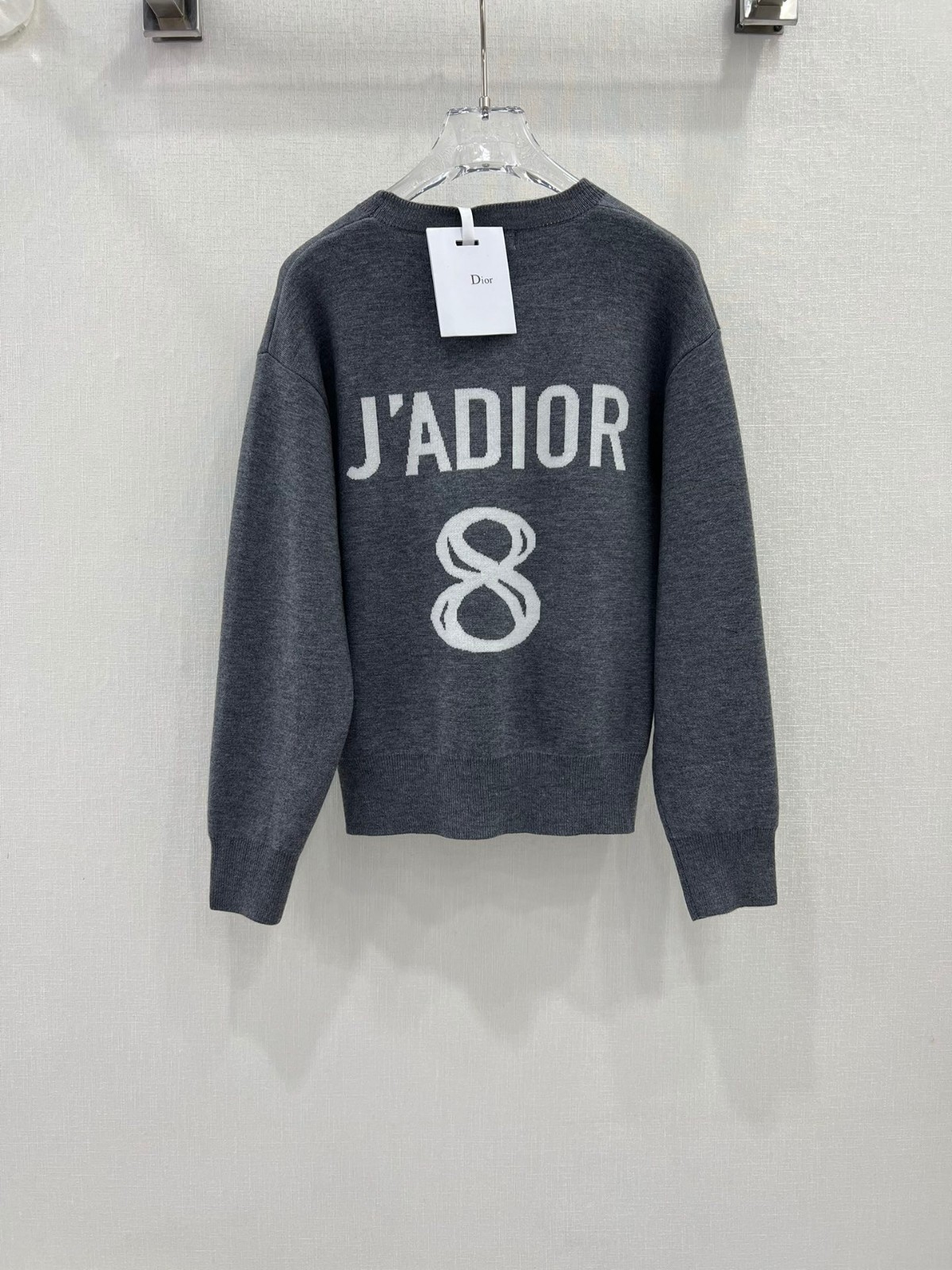 人気 カシミヤ JADIOR 8 ボクシーセーター クリスチャン・ディオール セーター コピー グレー-3