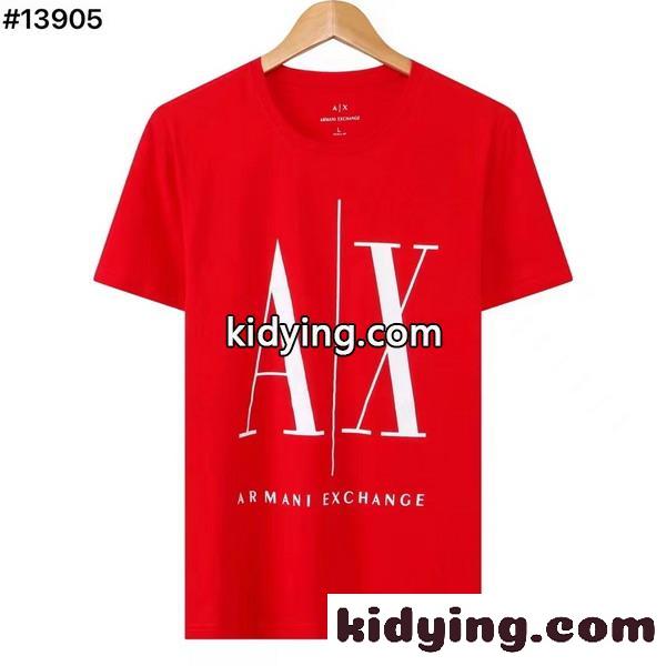 ロゴ 上品 お洒落 アルマーニ tシャツ コピー 春夏 定番 合わせやすい クルーネック トップス-4
