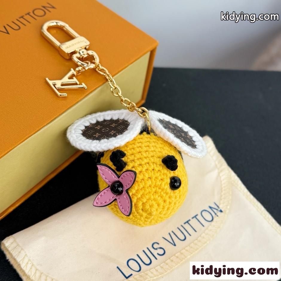 バッグチャーム・ビー LV クロシェ ルイ・ヴィトン キーホルダー 偽物-3