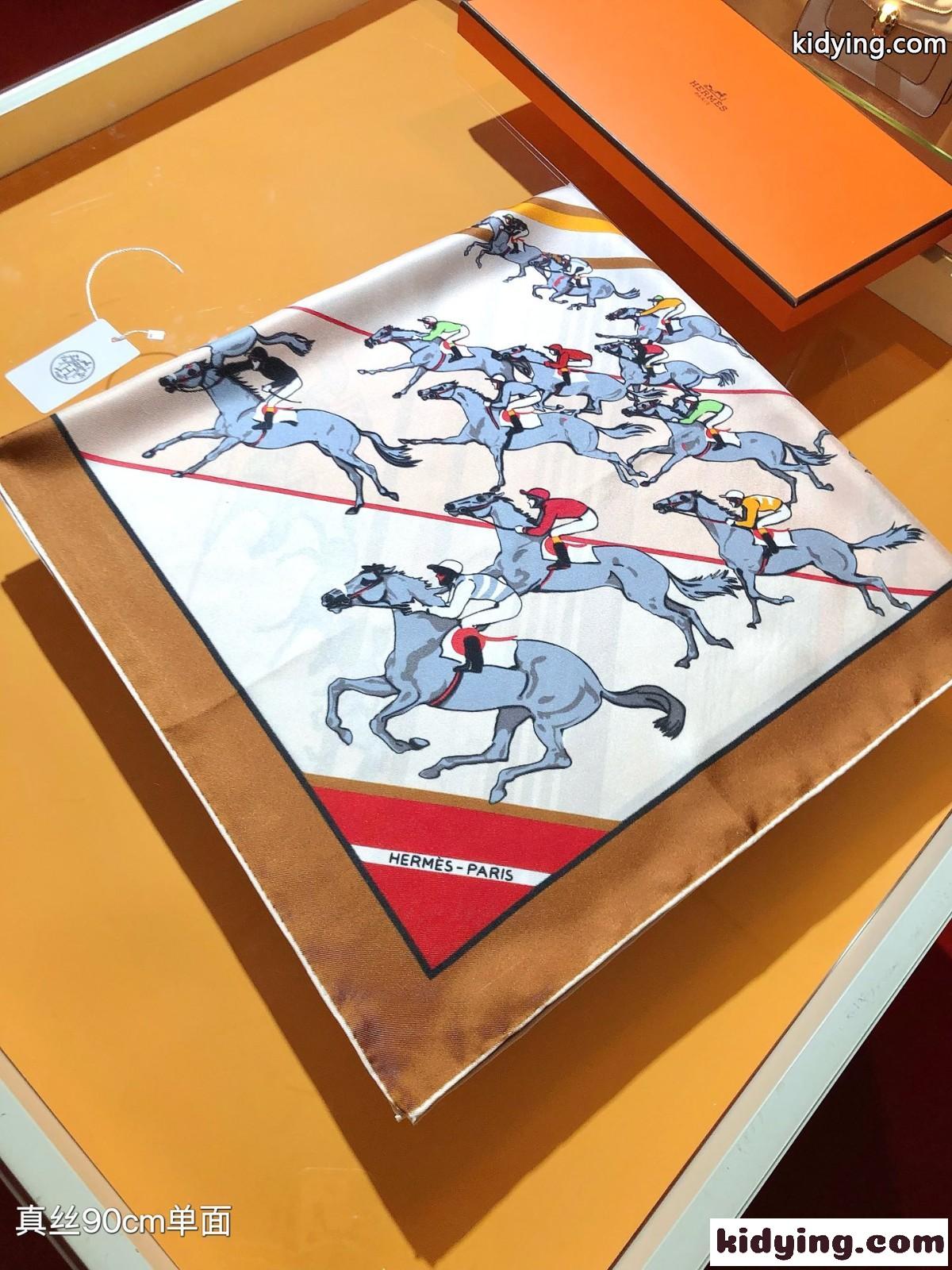 エルメス スカーフ コピー 上品 エレガント シルクスカーフ 90x90cm-1