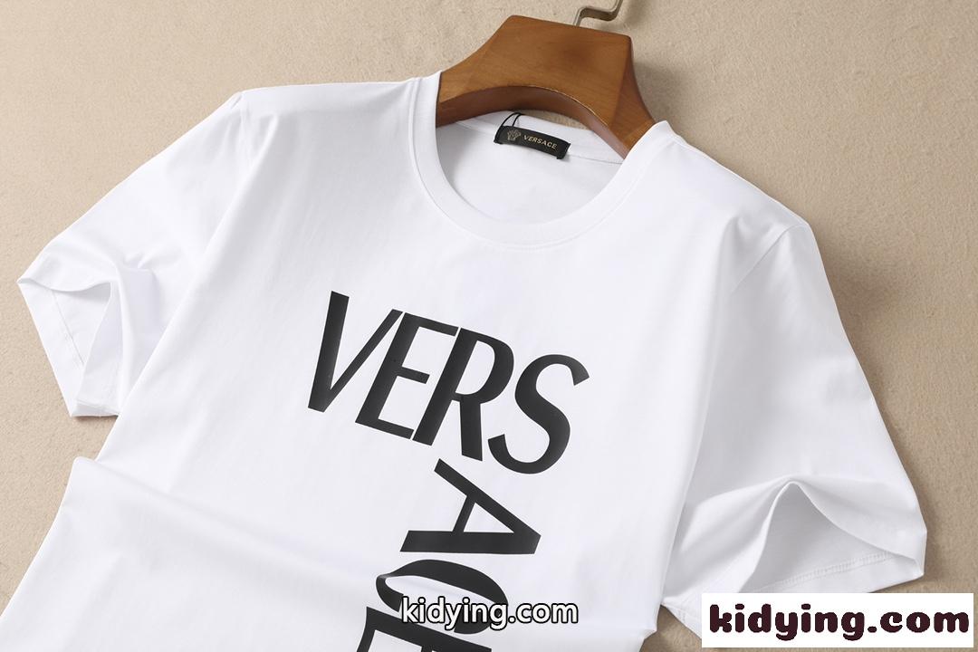 おしゃれ ロゴ プリント 3色あり 柔らかい ヴェルサーチェ 半袖Tシャツ コピー メンズ 着心地いい トップス-3