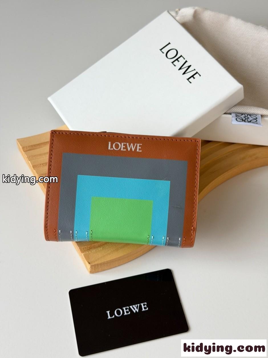 LOEWE x Albers 二つ折り財布 ロエベ 財布 スーパーコピー コンパクトウォレット-0