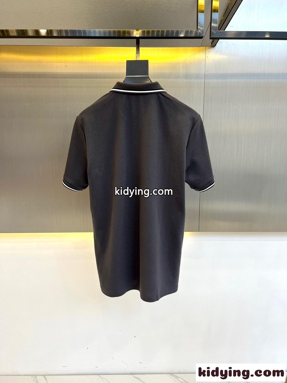 カジュアル サルヴァトーレ・フェラガモ 半袖Tシャツ コピー ポロシャツ グレー-4