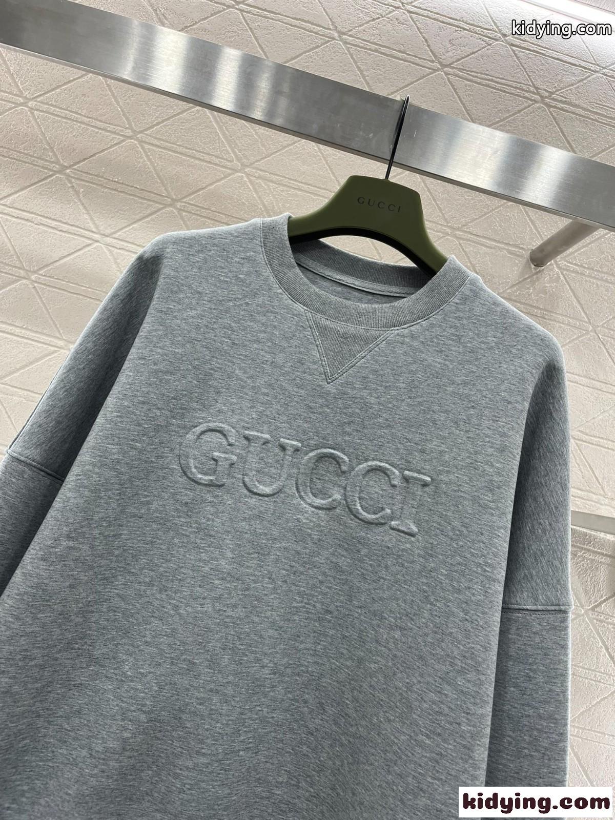 カジュアル コットン スウェットシャツ グッチ Tシャツ コピー クルーネック-1