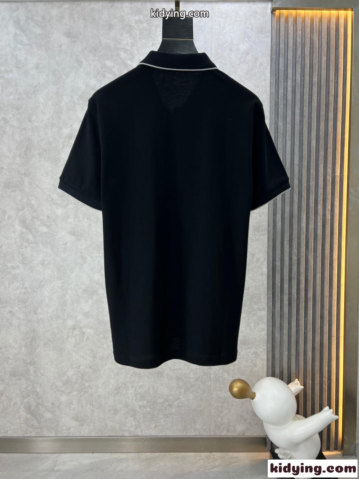 フェンディ Tシャツ コピー カジュアル 定番 半袖 ポロシャツ ブラック-2