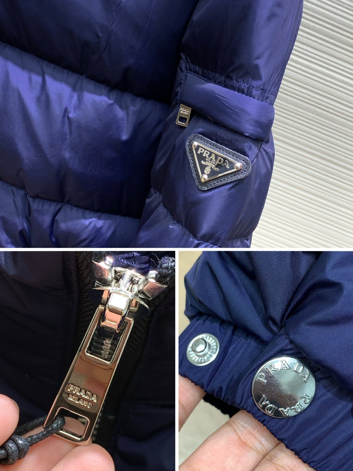 合わせやすい プラダ ダウンジャケット スーパーコピー カジュアル 定番 ブルー-1