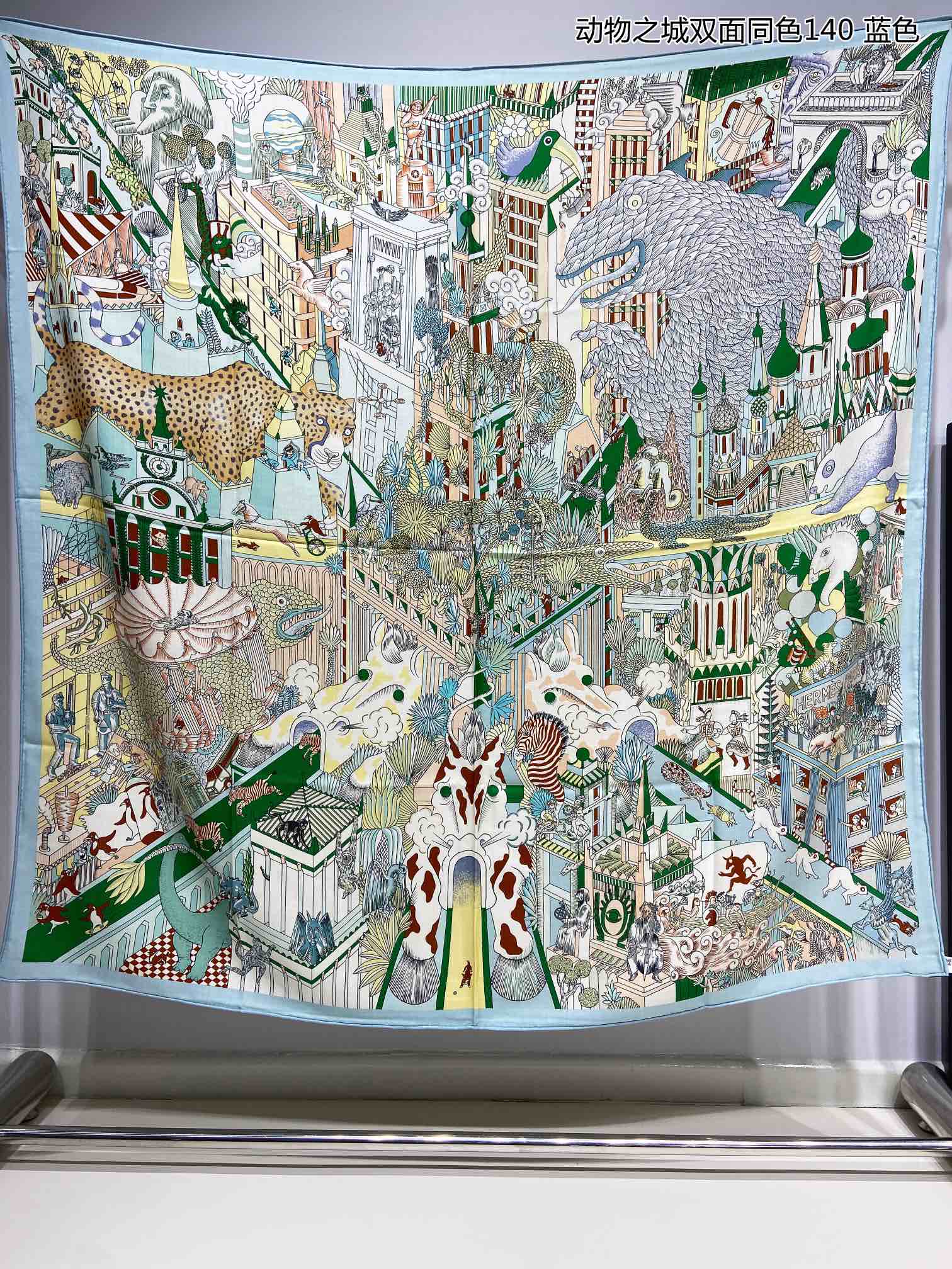 カレ140 ショール シルク&カシミヤ Animapolis エルメス スカーフ コピー 140cm*140cm-0