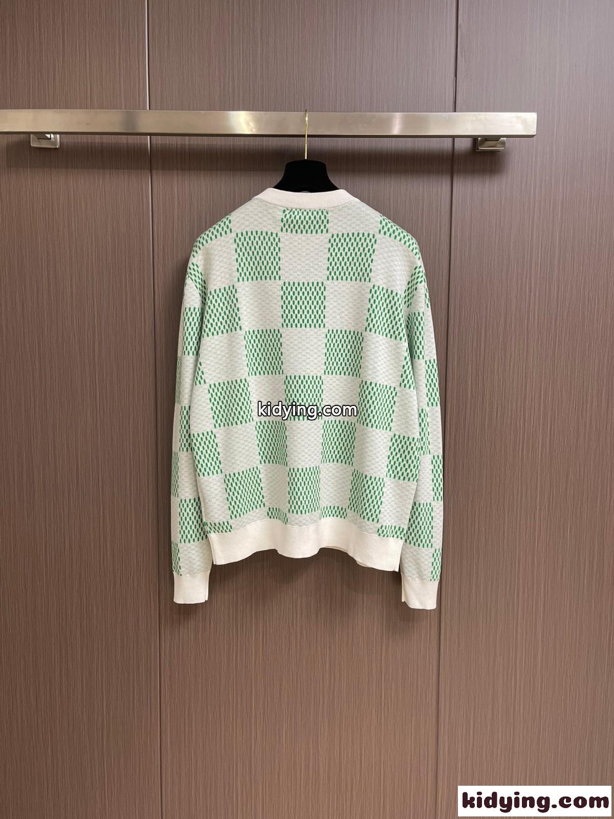 ユニセックス ダミエ スウェットシャツ ルイ・ヴィトン Tシャツ 偽物-1
