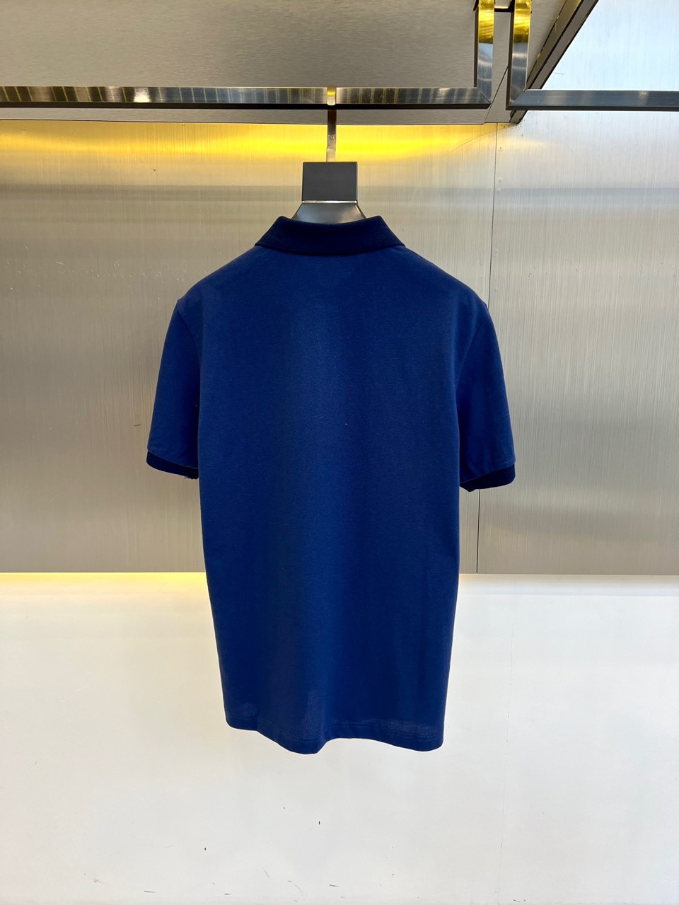 洗練された コットン ポロシャツ エルメス Tシャツ 偽物 半袖トップス ブルー-3