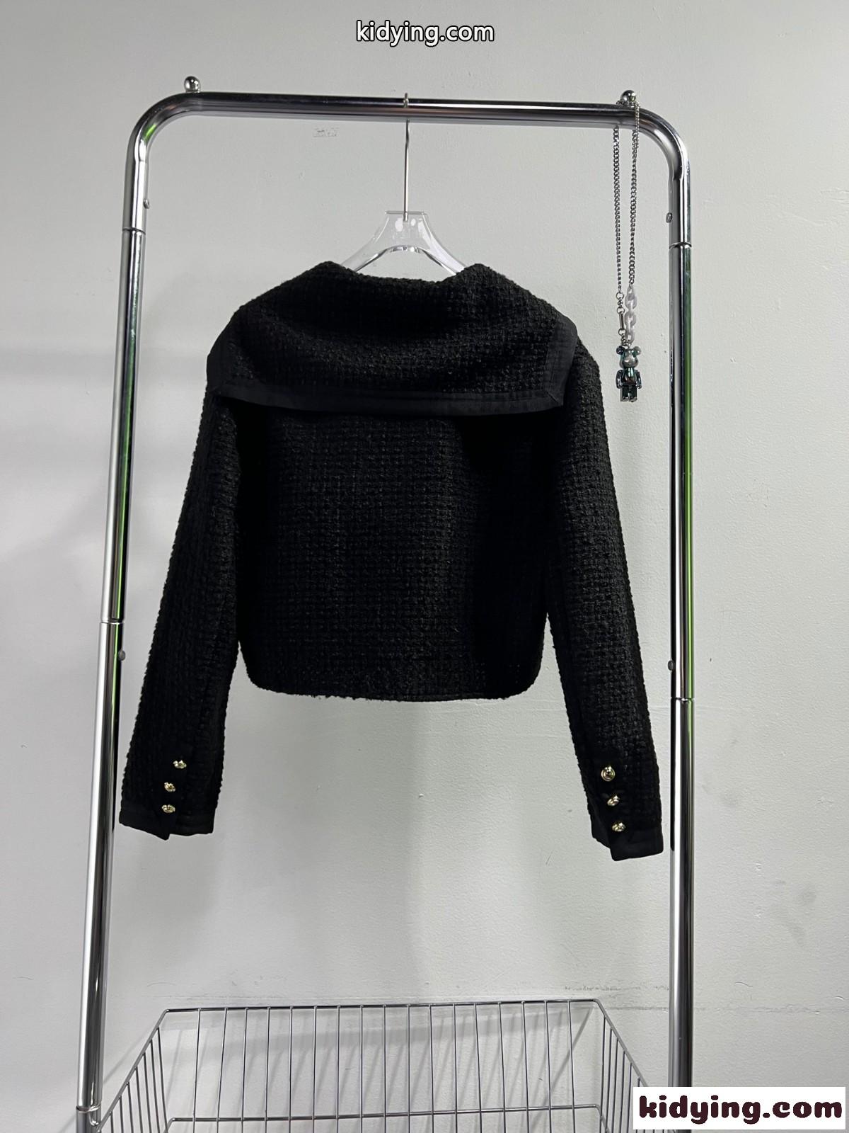 シングルブレスト ツイード ジャケットミュウミュウ ジャケット コピー クロップド レディース-1