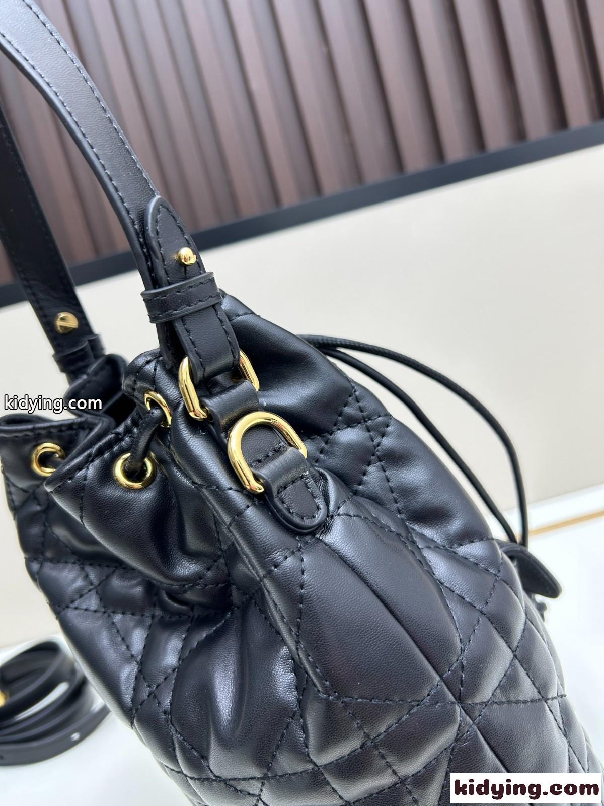 Dior Caro バケットバッグ スモール クリスチャン・ディオール バッグ コピー ブラック-4