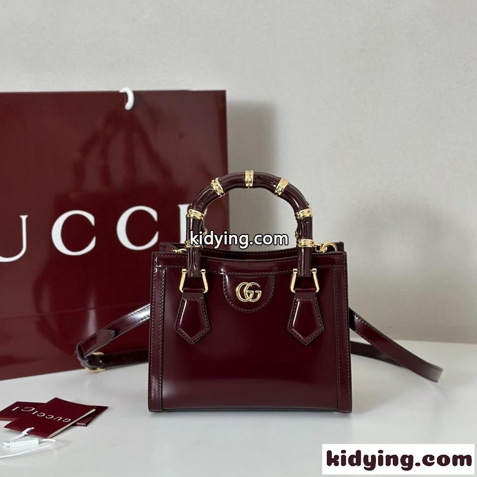 GUCCI ダイアナ スモール トートバッグ グッチ スーパーコピー 832936 ボルドー-0