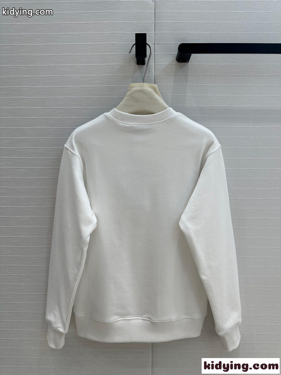 カジュアル プリント コットン スウェットシャツ グッチ Tシャツ コピー ホワイト-4