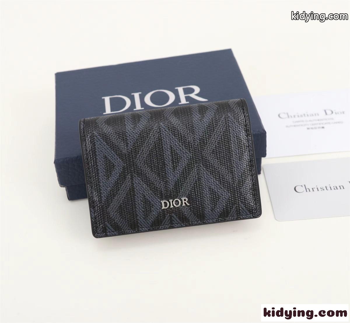 CD Diamond キャンバス クリスチャン・ディオール 財布 コピー ビジネスカードホルダー-0