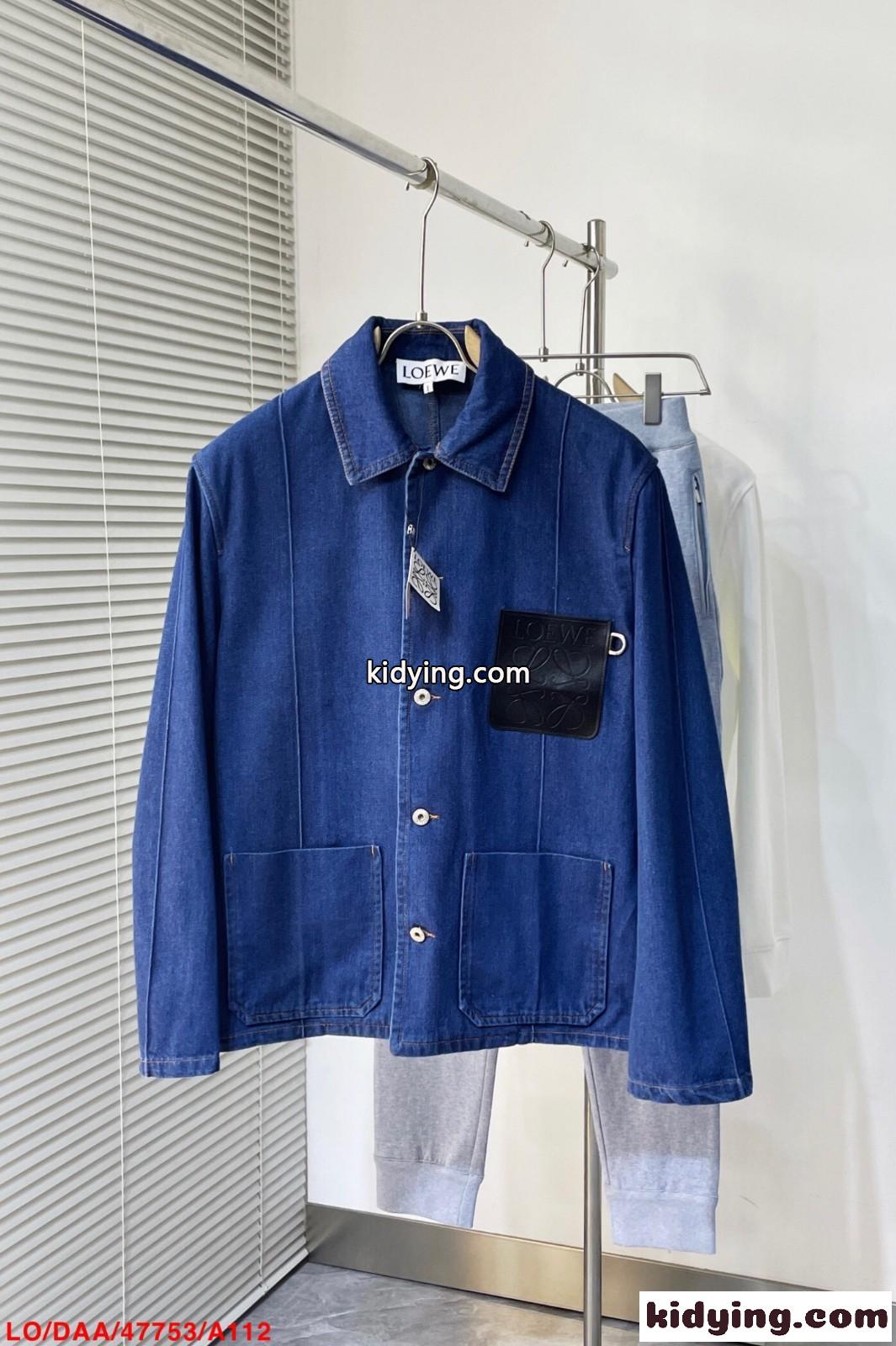23AW アナグラム デニムジャケット ロエベ ジャケット コピー メンズ-1