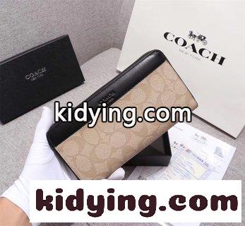 COACHコーチ チャック財布 コーチ 財布 お手入れ コピー 男女共通 pvcヘッドコート牛革は輸出商品専用です-1