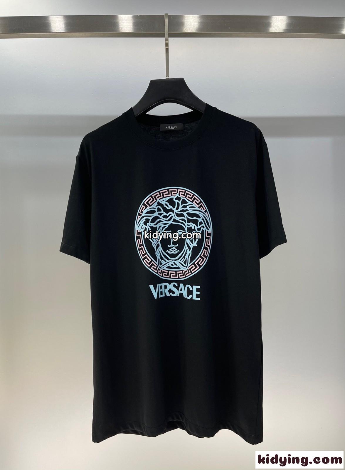 メドゥーサ ロゴ 半袖Tシャツ ヴェルサーチェ Tシャツ コピー レディース-1