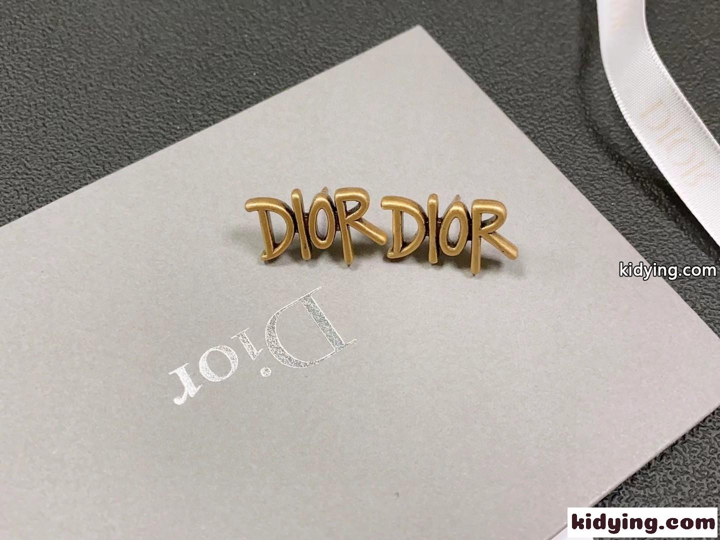 シンプル ロゴ ピアス クリスチャン・ディオール ピアス 偽物-3