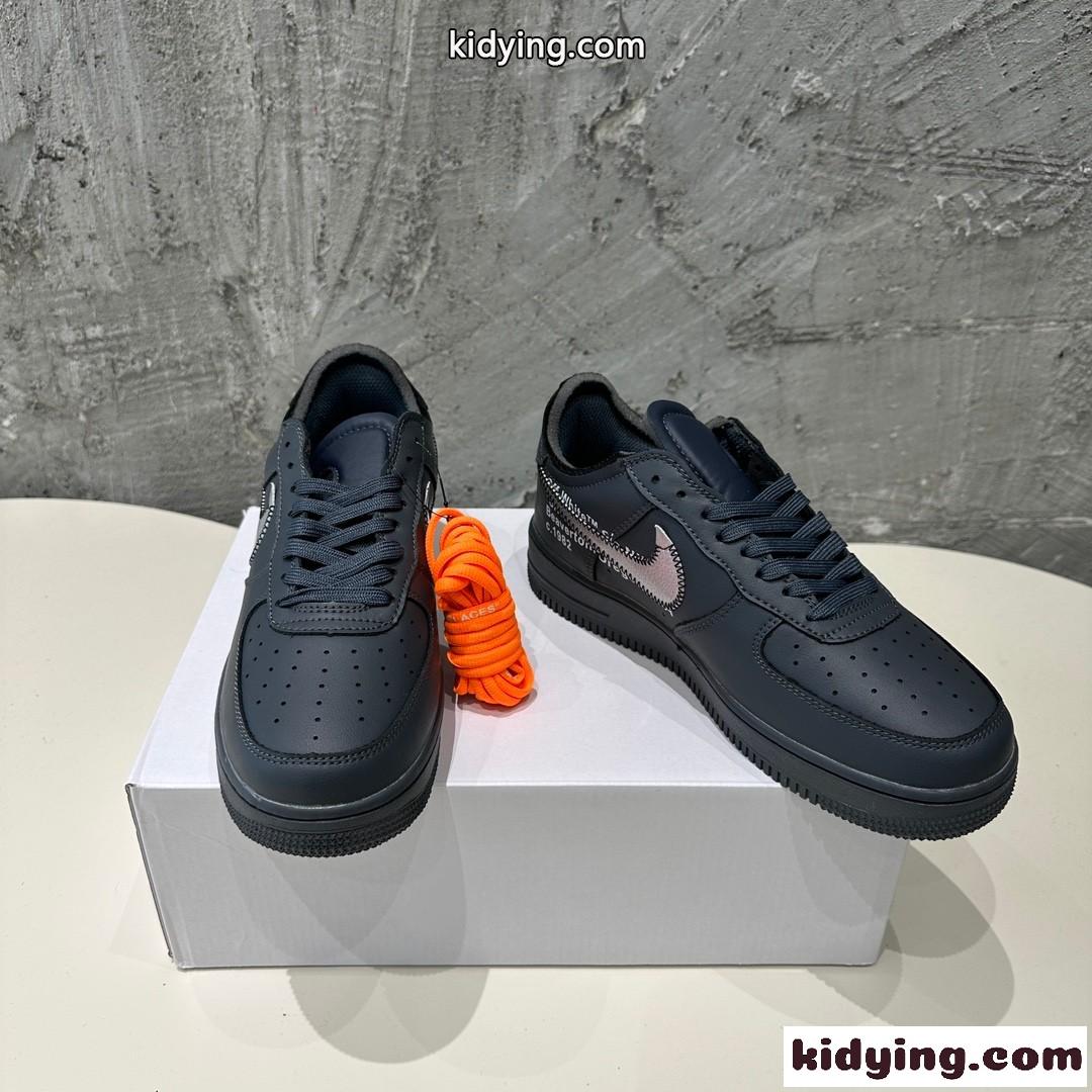 大人気 OFF-WHITE X Air Force 1 オフホワイト スニーカー コピー ブラック-2