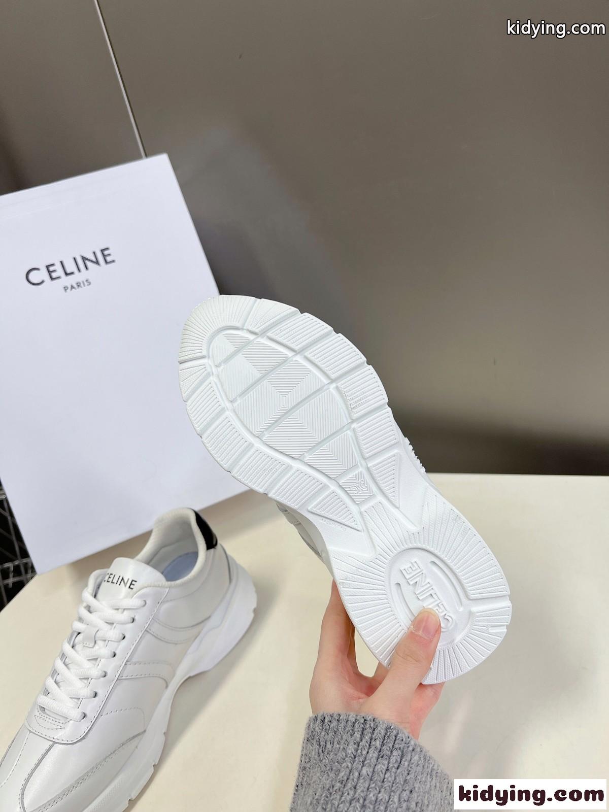 CELINE ランナー CR-02 レースアップ ロースニーカー セリーヌ スニーカー コピー-4